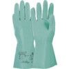 736 Tricotril, Chemical Resistant Gauntlet, Green, Nitrile, Cotton Flocked Liner, Size 9 thumbnail-0