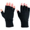 FLM, Fingerless Gloves, Black, Uncoated Coating, Acrylic Liner, Size One Size thumbnail-0