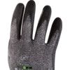 Cut Resistant Gloves, Black/Grey, Nylon Liner, PU Coating, EN388: 2016, 4, X, 4, 2, C, Size 9 thumbnail-4