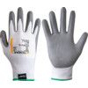 Tegera, Cut Resistant Gloves, Grey/White, EN388: 2016, 4, X, 4, 2, B, PU Palm, Lycra®/Polyester, Size 6 thumbnail-0