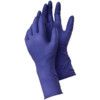 Tegera 858 Disposable Gloves, Purple, Nitrile, 5.9mil Thickness, Powder Free, Size 7, Pack of 100 thumbnail-0