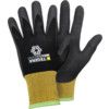 Infinity, Cold Resistant Gloves, Black/Yellow, Fleece Liner, Polyurethane Coating, Size 9 thumbnail-0