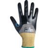 Tegera Infinity, Cut Resistant Gloves, Grey/Yellow, EN388: 2016, 4, X, 4, 2, B, Nitrile/PU ¾ Coated, CRF® Technology/Nylon/Stainless Steel, Size 9 thumbnail-1