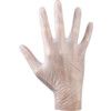 Disposable Gloves, Clear, Vinyl, 20mil Thickness, Powder Free, Size M, Pack of 100 thumbnail-1