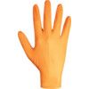 TX925 Disposable Gloves, Orange, Nitrile, 7.8mil Thickness, Powder Free, Size L, Pack of 100 thumbnail-1