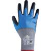 S-Tex, Cut Resistant Gloves, Black/Blue/Grey, EN388: 2016, 4, X, 4, 1, D, Nitrile Foam ¾ Coated, Hagane Coil®, Size 10 thumbnail-1