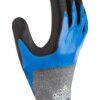 S-Tex, Cut Resistant Gloves, Black/Blue/Grey, EN388: 2016, 4, X, 4, 1, D, Nitrile Foam ¾ Coated, Hagane Coil®, Size 10 thumbnail-3