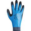 306 Mechanical Hazard Gloves, Black/Blue, Nylon/Polyester Liner, Latex Coating, EN388: 2016, 2, 1, 2, 1, X, Size 6 thumbnail-1