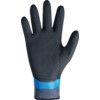 306 Mechanical Hazard Gloves, Black/Blue, Nylon/Polyester Liner, Latex Coating, EN388: 2016, 2, 1, 2, 1, X, Size 8 thumbnail-2