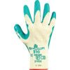 310 Mechanical Hazard Gloves, Green/Natural, Cotton Liner, Latex Coating, EN388: 2016, 2, 1, 4, 2, X, Size 10 thumbnail-1