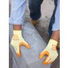 310 Mechanical Hazard Gloves, Green/Natural, Cotton Liner, Latex Coating, EN388: 2016, 2, 1, 4, 2, X, Size 9 thumbnail-4