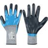 376 Mechanical Hazard Gloves, Black/Blue/Grey, Hagane Coil Liner, Nitrile Coating, EN388: 2016, 4, 1, 2, 1, X, Size 7 thumbnail-0