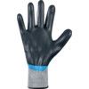 376 Mechanical Hazard Gloves, Black/Blue/Grey, Hagane Coil Liner, Nitrile Coating, EN388: 2016, 4, 1, 2, 1, X, Size 8 thumbnail-2