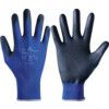 380 Mechanical Hazard Gloves, Black/Blue, Nylon Liner, Nitrile Foam Coating, EN388: 2016, 3, 1, 2, 1, X, Size 7 thumbnail-0