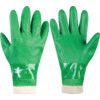 600, General Handling Gloves, Green, PVC Coating, Cotton Liner, Size 10 thumbnail-0