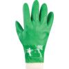 600, General Handling Gloves, Green, PVC Coating, Cotton Liner, Size 8 thumbnail-1