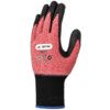 Crest™, General Handling Gloves, Red/Black/Blue, Crinkle Nitrile Coating, Genium™ Liner, Size M thumbnail-0