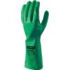 Dakota, Chemical Resistant Gauntlet, Green, Nitrile, Cotton Flocked Liner, Size 8 thumbnail-0