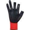 SKY712 Digit 1, General Handling Gloves, Black/Red, Polyurethane Coating, Nylon Liner, Size 10 thumbnail-2