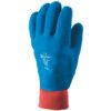 Helium Mechanical Hazard Gloves, Blue/Red, Cotton Liner, Latex Coating, EN388: 2003, 2, 1, 3, 1, Size 9 thumbnail-1