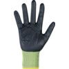 Sapphire Aero, Cut Resistant Gloves, Black/Green, EN388: 2016, 4, X, 4, 2, C, Nitrile Palm, HPPE, Size 9 thumbnail-2
