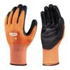 TRC702 Mechanical Hazard Gloves, Black/Orange, HPPE Liner, Polyurethane Coating, EN388: 2016, 4, X, 4, 3, C, Size S thumbnail-0