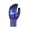 Oregon Mechanical Hazard Gloves, Blue/Black, Nylon Liner, Nitrile Coating, EN388: 2016, 4, 1, 2, 1, X, Size 9 thumbnail-3