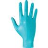 Teal Disposable Gloves, Green, Nitrile, 4.8mil Thickness, Powder Free, Size 11, Pack of 100 thumbnail-1