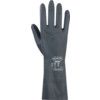 Nero, Chemical Resistant Gloves, Black, Latex, Cotton Flocked Liner, Size 8 thumbnail-1