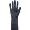 Nero, Chemical Resistant Gloves, Black, Latex, Cotton Flocked Liner, Size 8 thumbnail-2