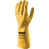 Rialto, Chemical Resistant Gauntlet, Yellow, Nitrile, Cotton Flocked Liner, Size 9 thumbnail-0