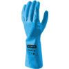 Frisco, Chemical Resistant Gauntlet, Blue, Nitrile, Cotton Flocked Liner, Size 6 thumbnail-0