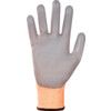 Cut Resistant Gloves, 13 Gauge Cut B, Size 6, Grey & Orange, Nylon-PU Palm, EN388: 2016 thumbnail-2