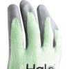 Cut Resistant Gloves, 13 Gauge Cut D, Size 11, Green & Grey, Nylon-PU Palm, EN388: 2016 thumbnail-4