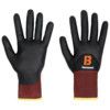 Diamond Black Skin, Cut Resistant Gloves, Black, EN388: 2016, 4, X, 4, 2, D, Nitrile Foam ¾ Coated, Dyneema®, Size 10 thumbnail-0