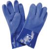 T1612WG ProChem, Chemical Resistant Gloves, Blue, PVC, Cotton Liner, Size 10 thumbnail-0