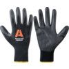 2132251 Vertigo Check & Go, General Handling Gloves, Black, Polyurethane Coating, Polyamide Liner, Size 9 thumbnail-0