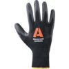 2132251 Vertigo Check & Go, General Handling Gloves, Black, Polyurethane Coating, Polyamide Liner, Size 9 thumbnail-1