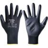 Ultrane 548 Mechanical Hazard Gloves, Black, Polyamide Liner, Polyurethane Coating, EN388: 2016, 3, 1, 2, 1, A, Size 9 thumbnail-0