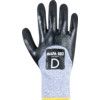 Krytech, Cut Resistant Gloves, Black/Grey, EN388: 2016, 4, 5, 4, 2, C, Nitrile Palm & Fingers, HDPE Liner, Size 10 thumbnail-1