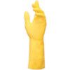 Vital 124, Chemical Resistant Gloves, Yellow, Latex, Cotton Flocked Liner, Size 8 thumbnail-0