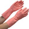 G12P, Chemical Resistant Gloves, Pink, Cotton Flocked Liner, Size 9.5 thumbnail-0