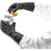 G17K, Chemical Resistant Gloves, Black, Latex, Cotton Flocked Liner, Size 8.5 thumbnail-4