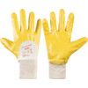 N230Y Nitrotough Mechanical Hazard Gloves, Yellow, Cotton Liner, Nitrile Coating, EN388: 2016, 4, 1, 1, 1, A, Size 8 thumbnail-0