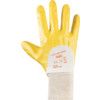 N230Y Nitrotough Mechanical Hazard Gloves, Yellow, Cotton Liner, Nitrile Coating, EN388: 2016, 4, 1, 1, 1, A, Size 8 thumbnail-1