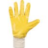 N230Y Nitrotough Mechanical Hazard Gloves, Yellow, Cotton Liner, Nitrile Coating, EN388: 2016, 4, 1, 1, 1, A, Size 8 thumbnail-2