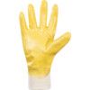 N250Y Nitrotough Mechanical Hazard Gloves, Yellow, Cotton Liner, Nitrile Coating, EN388: 2016, 4, 1, 1, 1, A, Size 9 thumbnail-2