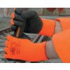 Cold Resistant Gloves, Black/Orange, Acrylic Liner, Latex Coating, Size 8 thumbnail-0