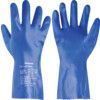 NK803 Nitri-Knit, Chemical Resistant Gloves, Blue, Nitrile, Interlock Cotton Liner, Size 10 thumbnail-0