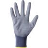 2400250 Perfect Poly Mechanical Hazard Gloves, Grey, Polyamide Liner, Polyurethane Coating, EN388: 2016, 4, 1, 2, 1, X, Size 6 thumbnail-2